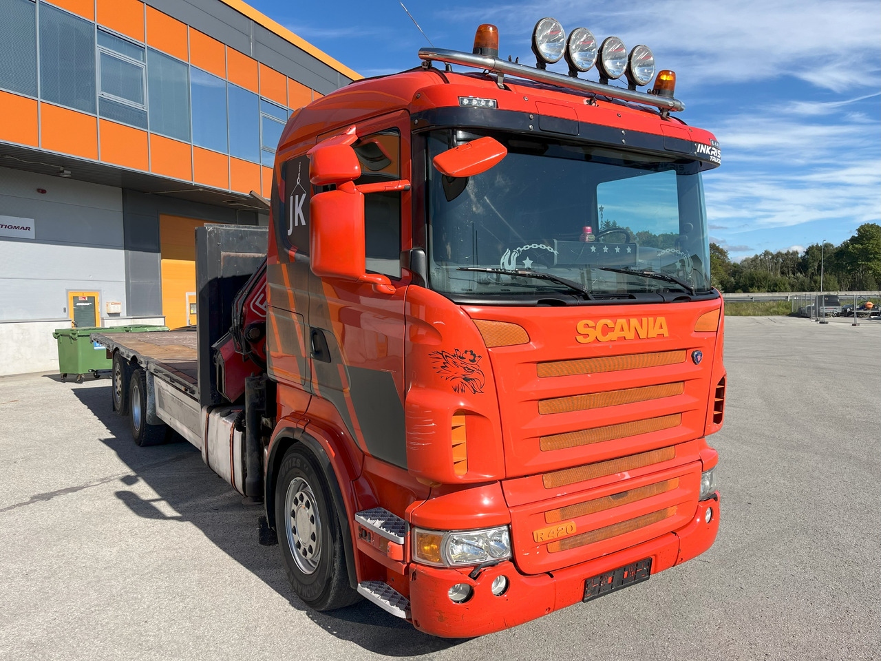 SCANIA R420 6x2 + CRANE FASSI 23TM PLATFORM 7720 - Camion grue: photos 2 SCANIA R420 6x2 + CRANE FASSI 23TM PLATFORM 7720 - Camion grue: photos 2