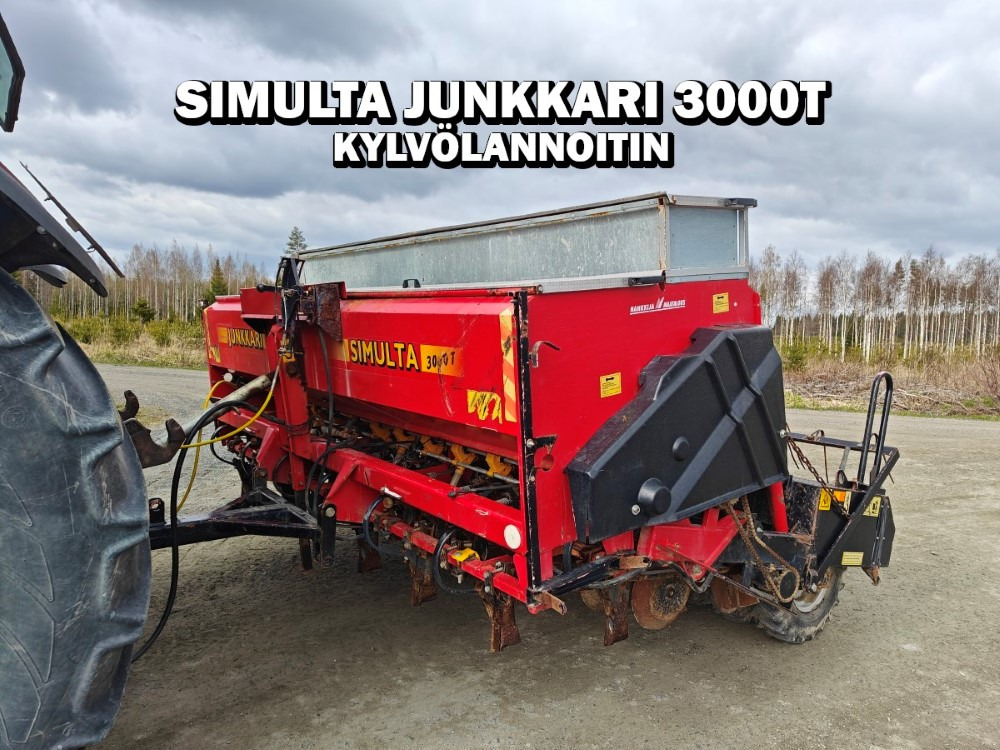 Simulta-Junkkari 3000T - takapyöräkone - kiekkovantaat takana - Combiné de semis: photos 1 Simulta-Junkkari 3000T - takapyöräkone - kiekkovantaat takana - Combiné de semis: photos 1