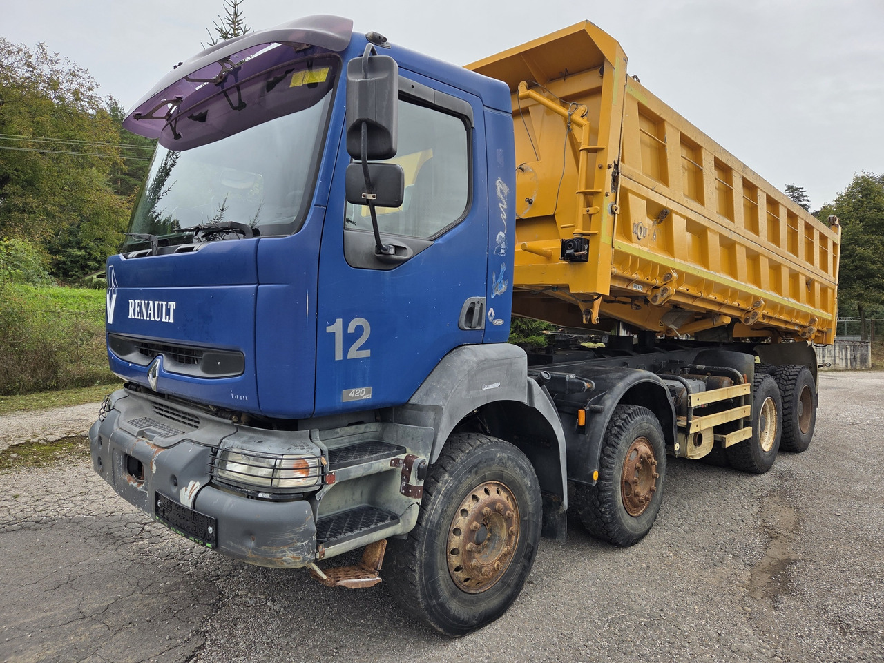 RENAULT KERAX 420.40 PR 8X4 3way tipper Bordamtik - Camion benne: photos 1 RENAULT KERAX 420.40 PR 8X4 3way tipper Bordamtik - Camion benne: photos 1