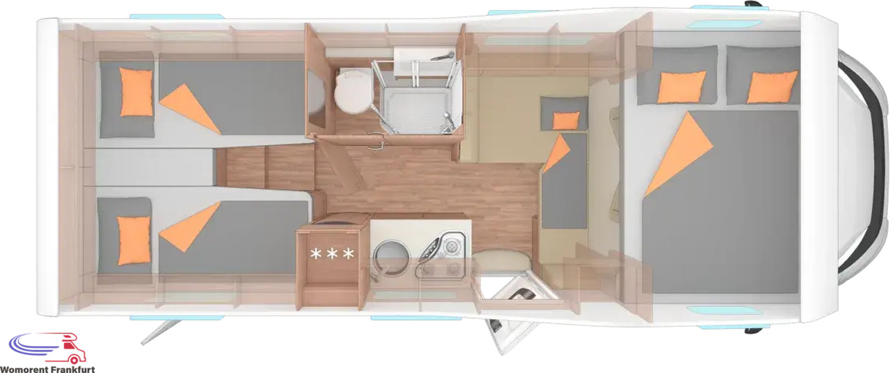 Wohnmobil Weinsberg CaraHome 650 MEG - Camping-car capucine: photos 3 Wohnmobil Weinsberg CaraHome 650 MEG - Camping-car capucine: photos 3