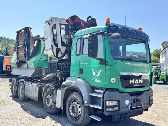 MAN TGS 35.540 8x4 mit Komptech-Zusatzeinheit - Camion, Broyeur de végétaux: photos 5 MAN TGS 35.540 8x4 mit Komptech-Zusatzeinheit - Camion, Broyeur de végétaux: photos 5