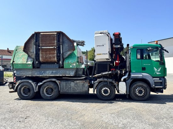 MAN TGS 35.540 8x4 mit Komptech-Zusatzeinheit - Camion, Broyeur de végétaux: photos 4 MAN TGS 35.540 8x4 mit Komptech-Zusatzeinheit - Camion, Broyeur de végétaux: photos 4
