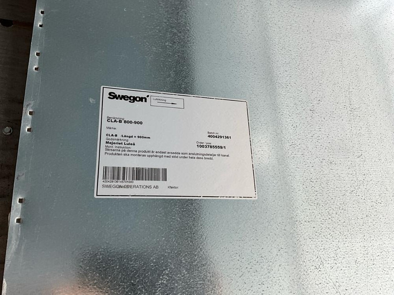 Swegon CLA B 800-900 - Bande transporteuse: photos 5 Swegon CLA B 800-900 - Bande transporteuse: photos 5