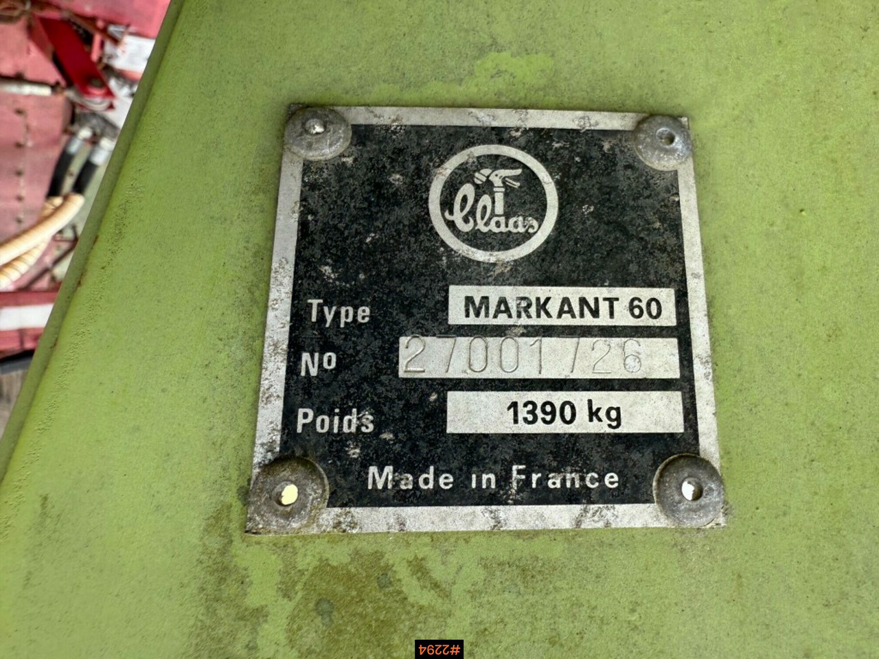 Matériel de fenaison Claas Markant 60 square baler with thrower: photos 17