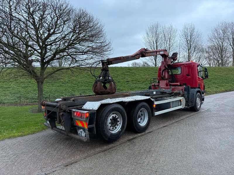 Camion grue Scania P270 Kabelsysteem HMF Kraan Low KM NL TRUCK 6X2: photos 9