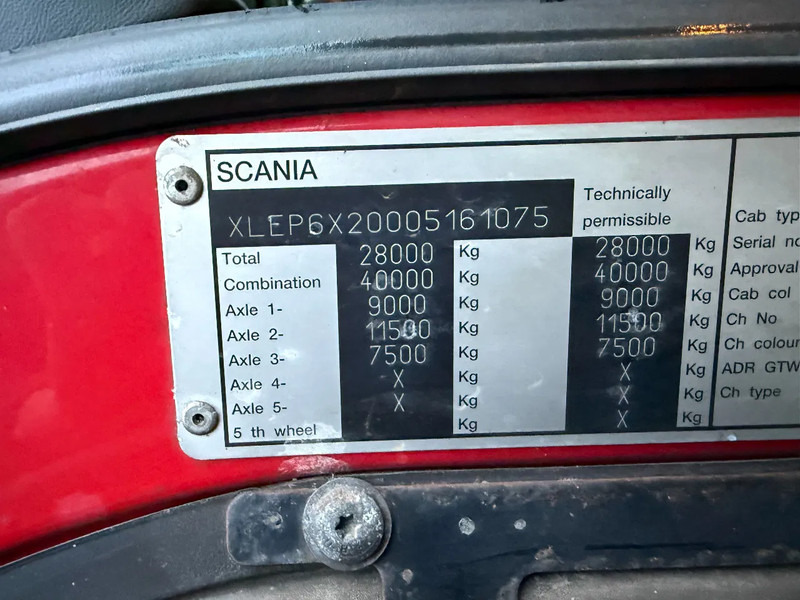 Camion grue Scania P270 Kabelsysteem HMF Kraan Low KM NL TRUCK 6X2: photos 18