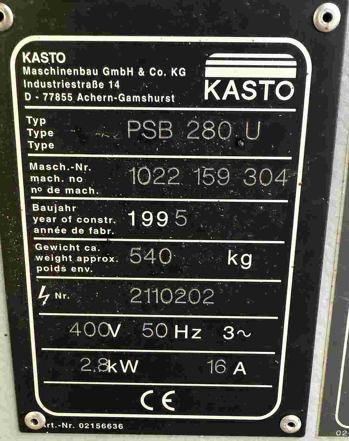 Bügelsäge KASTO - Machine à métaux: photos 3 Bügelsäge KASTO - Machine à métaux: photos 3