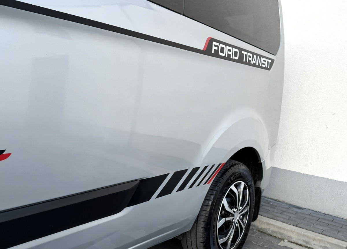 Utilitaire double cabine Ford Transit Custom 2.0 170KM Rok 2021 8 osobowy FV23 Salon PL Zadbany Super STAN: photos 12