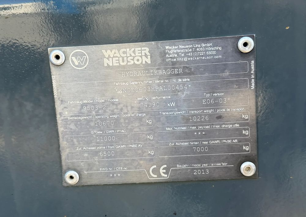 Pelle sur pneus Wacker Neuson 9503-2 TRZY ŁYŻKI: photos 12