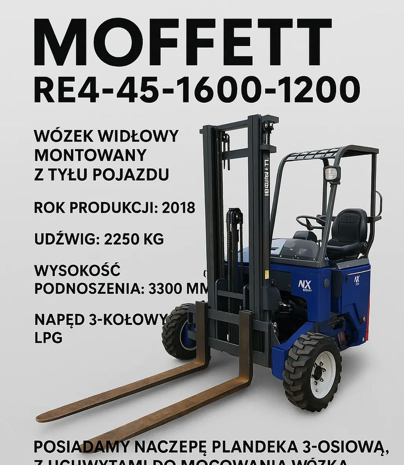 Moffett RE4-45-1600-1200 - Chariot embarqué: photos 1 Moffett RE4-45-1600-1200 - Chariot embarqué: photos 1