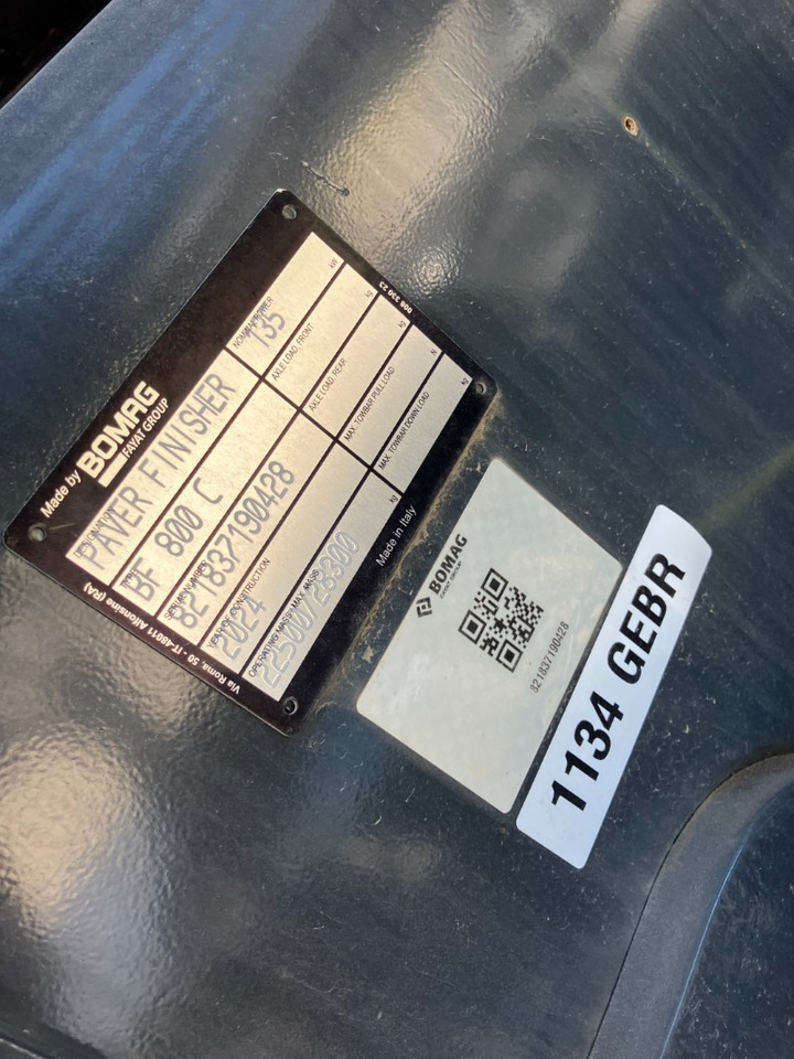 BOMAG IT BF 800 C S600  Stage IIIa/Tier 3 - Finisseur: photos 2 BOMAG IT BF 800 C S600  Stage IIIa/Tier 3 - Finisseur: photos 2