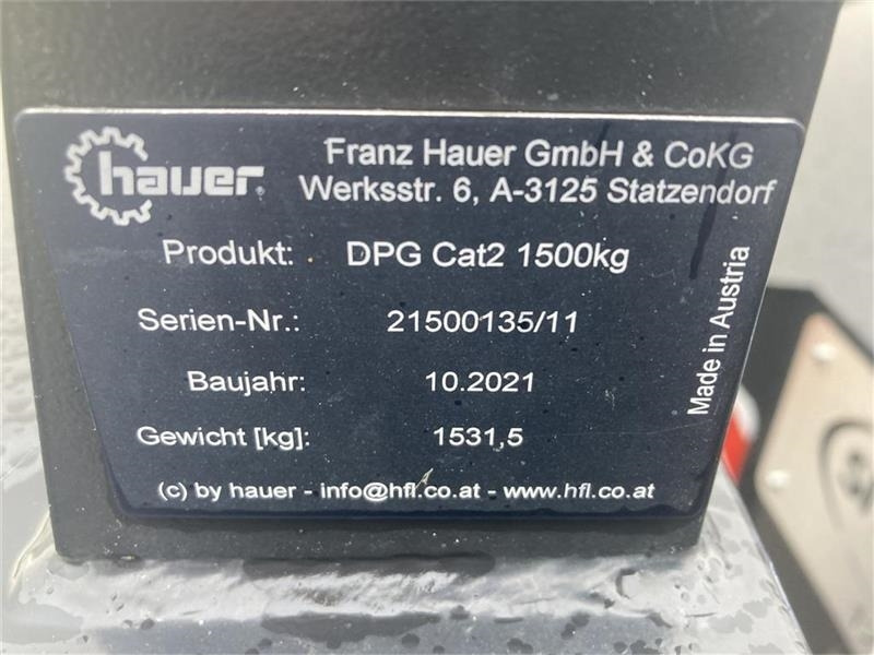 Hauer 1500 kg - Contrepoids: photos 4 Hauer 1500 kg - Contrepoids: photos 4