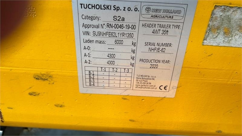 New Holland 4 hjulet skærebordsvogn  - Chariot de coupe: photos 3 New Holland 4 hjulet skærebordsvogn  - Chariot de coupe: photos 3