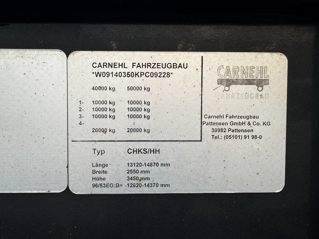 Carnehl SANH KIPPER CHKS/HH - Semi-remorque benne: photos 4 Carnehl SANH KIPPER CHKS/HH - Semi-remorque benne: photos 4