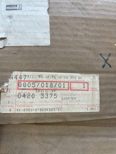 Deutz BF4M1013E/BF6M1013E 0420 3375 - Ventilateur pour Engins de chantier: photos 3 Deutz BF4M1013E/BF6M1013E 0420 3375 - Ventilateur pour Engins de chantier: photos 3