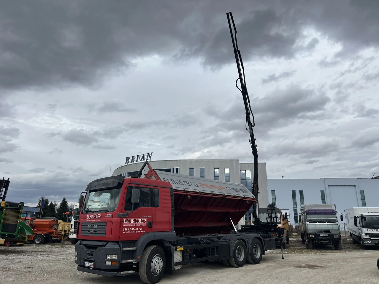 Man Tga 6х4, Самосвал с Кран - Camion benne, Camion grue: photos 5 Man Tga 6х4, Самосвал с Кран - Camion benne, Camion grue: photos 5