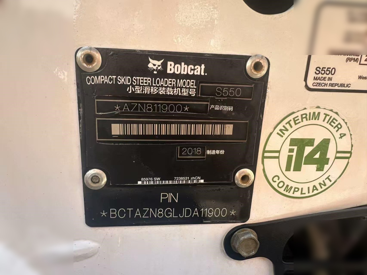 BOBCAT S550 - Mini chargeuse: photos 5 BOBCAT S550 - Mini chargeuse: photos 5