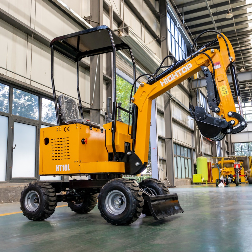 JINTOP HIGHTOP JT10L Wheel Excavator Mini Digger Small Digging machine with tyres - Engins de chantier: photos 2 JINTOP HIGHTOP JT10L Wheel Excavator Mini Digger Small Digging machine with tyres - Engins de chantier: photos 2