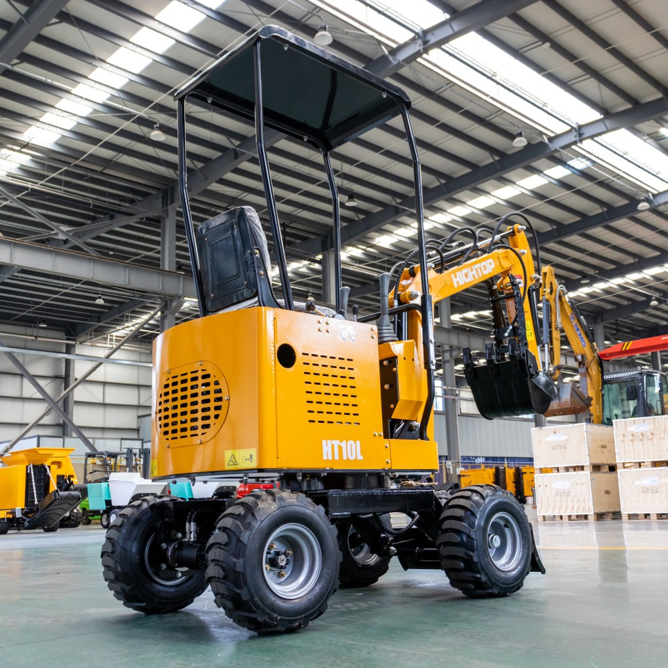 JINTOP HIGHTOP JT10L Wheel Excavator Mini Digger Small Digging machine with tyres - Engins de chantier: photos 4 JINTOP HIGHTOP JT10L Wheel Excavator Mini Digger Small Digging machine with tyres - Engins de chantier: photos 4