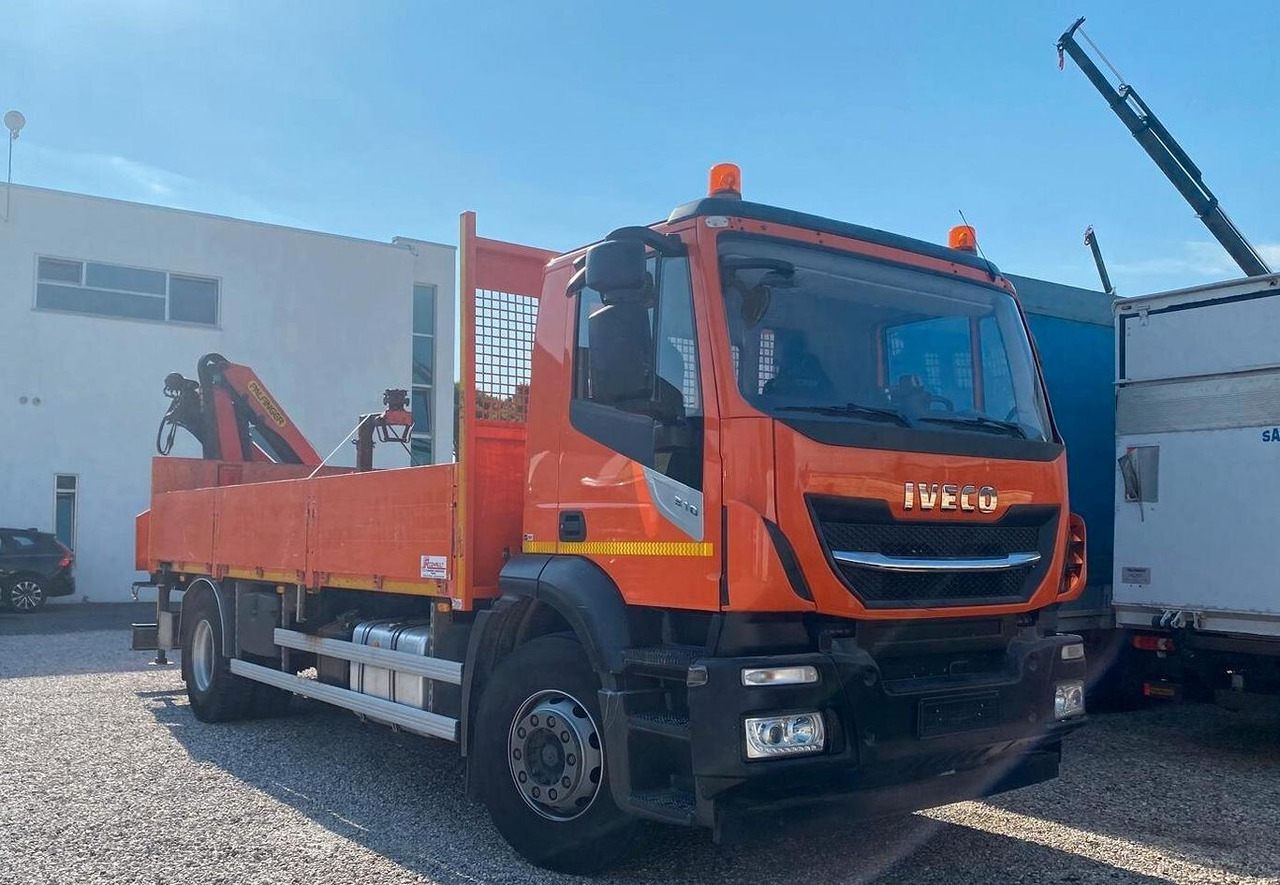 IVECO STRALIS 310 CASSONE FISSO E GRU - Camion plateau, Camion grue: photos 1 IVECO STRALIS 310 CASSONE FISSO E GRU - Camion plateau, Camion grue: photos 1