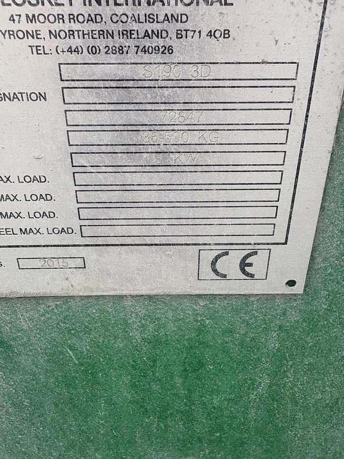 2015 McCloskey S190 - Crible: photos 4 2015 McCloskey S190 - Crible: photos 4