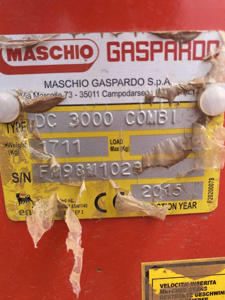Maschio DC 3000 Drago - Herse rotative: photos 5 Maschio DC 3000 Drago - Herse rotative: photos 5