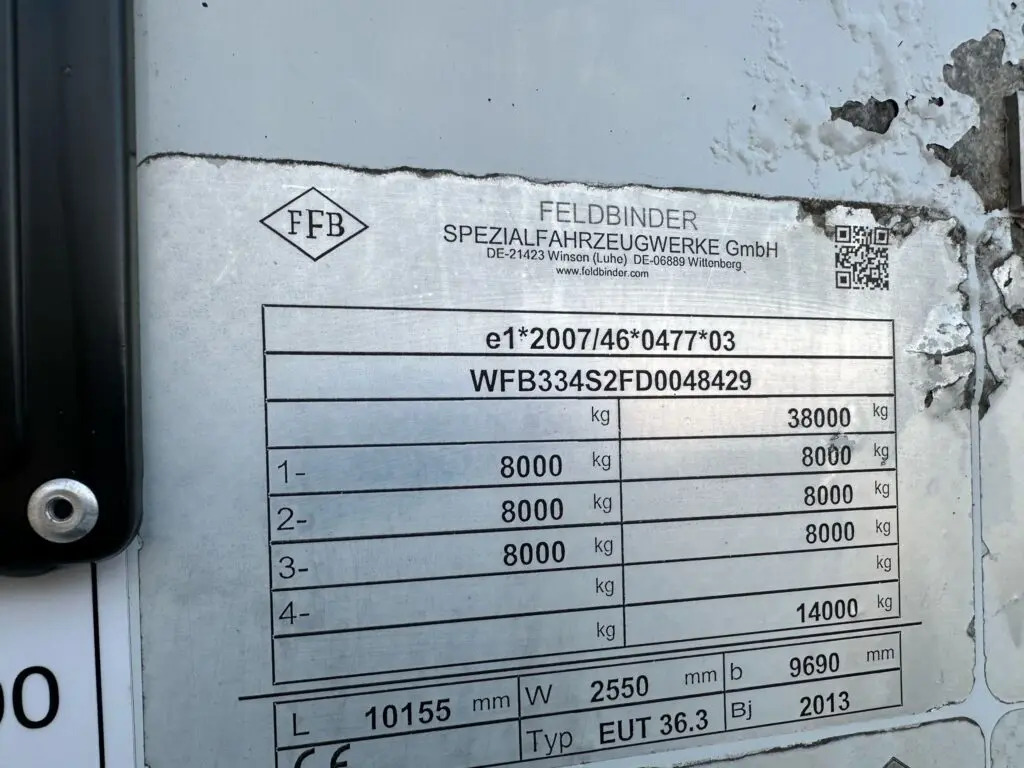 Feldbinder Powder Tanker en leasing occasion Feldbinder Powder Tanker: photos 14