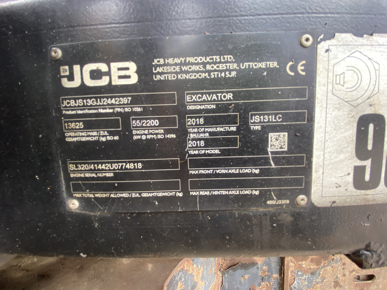 JCB JS131 - Pelle sur chenille: photos 2 JCB JS131 - Pelle sur chenille: photos 2