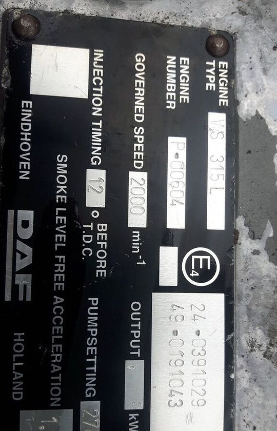 DAF WS315L truck - Moteur pour Camion: photos 5 DAF WS315L truck - Moteur pour Camion: photos 5
