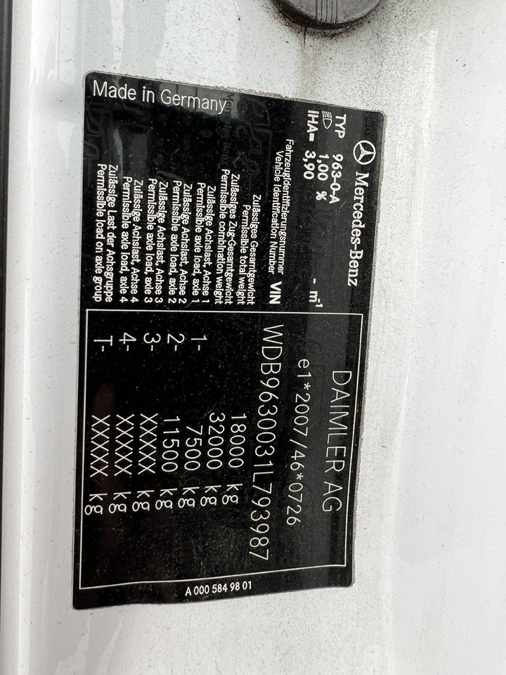 MERCEDES-BENZ ANTOS 18.30 L automatische Seitenladung | LBW | Klima | Tempomat en leasing occasion MERCEDES-BENZ ANTOS 18.30 L automatische Seitenladung | LBW | Klima | Tempomat: photos 33