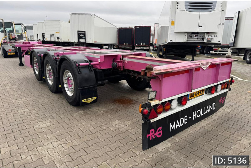 Broshuis 3UCC-39/45 Multi / 2x Extandable / 2x Lift Axle - Semi-remorque porte-conteneur/ Caisse mobile: photos 3 Broshuis 3UCC-39/45 Multi / 2x Extandable / 2x Lift Axle - Semi-remorque porte-conteneur/ Caisse mobile: photos 3