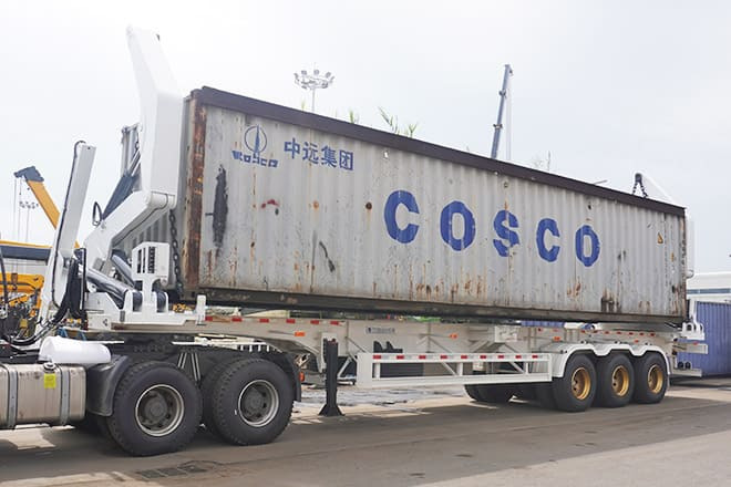 China Container Side Loader Price for Sale in Ghana - Semi-remorque porte-conteneur/ Caisse mobile: photos 5 China Container Side Loader Price for Sale in Ghana - Semi-remorque porte-conteneur/ Caisse mobile: photos 5