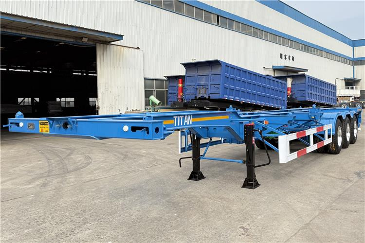 TITAN 3 Axle 40 foot Container Trailer for Sale In Senegal - Semi-remorque châssis: photos 1 TITAN 3 Axle 40 foot Container Trailer for Sale In Senegal - Semi-remorque châssis: photos 1