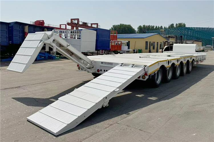 TITAN 5 Axle 100 Ton Low Bed Trailer for Sale In Tanzania - Semi-remorque surbaissé: photos 2 TITAN 5 Axle 100 Ton Low Bed Trailer for Sale In Tanzania - Semi-remorque surbaissé: photos 2