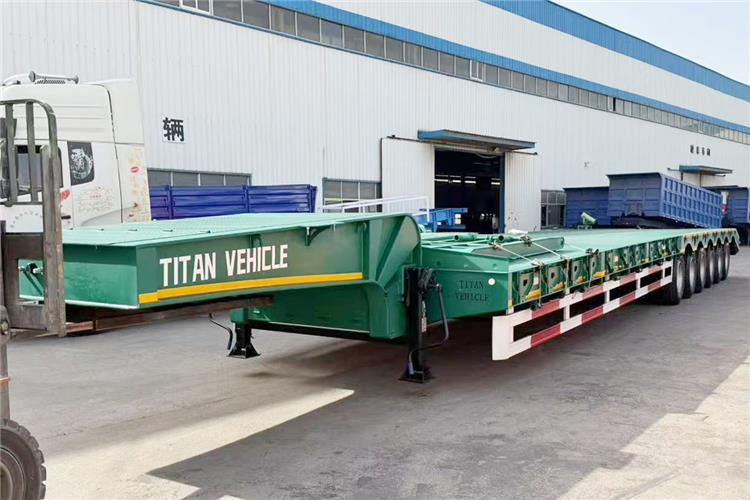 TITAN 6 Axle 80 Ton Low Loader Semi Trailer for Sale In Zambia - Semi-remorque surbaissé: photos 1 TITAN 6 Axle 80 Ton Low Loader Semi Trailer for Sale In Zambia - Semi-remorque surbaissé: photos 1