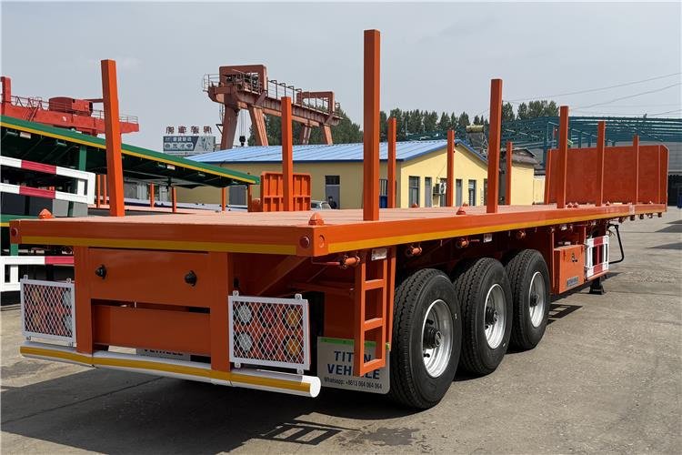 TITAN Container Flatbed Truck Trailer with Piles In Angola - Semi-remorque porte-conteneur/ Caisse mobile: photos 3 TITAN Container Flatbed Truck Trailer with Piles In Angola - Semi-remorque porte-conteneur/ Caisse mobile: photos 3