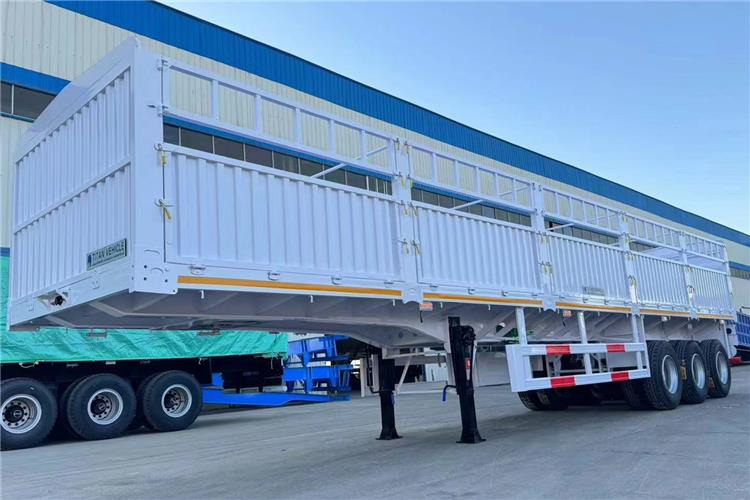 TITAN In Stock 30/40/50 Ton Fence Semi Trailer Transport Cargo Bulk In Senegal - Semi-remorque bétaillère: photos 1 TITAN In Stock 30/40/50 Ton Fence Semi Trailer Transport Cargo Bulk In Senegal - Semi-remorque bétaillère: photos 1
