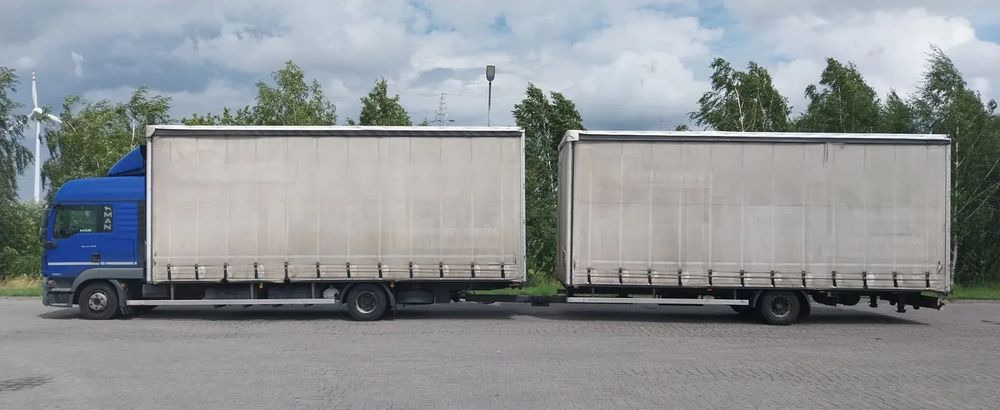Camion à rideaux coulissants, Remorque rideaux coulissants MAN TRUCK TGL: photos 8