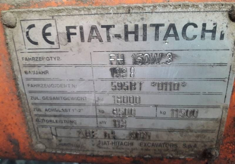 FIAT Hitachi FH 150W3 zwolnica 10 srub - Carrosserie et extérieur: photos 2 FIAT Hitachi FH 150W3 zwolnica 10 srub - Carrosserie et extérieur: photos 2
