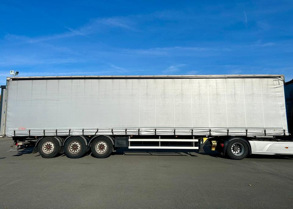 Auflieger + Staplerhalterung + gelenkte Achse + Plane + TÜV - Semi-remorque rideaux coulissants: photos 1 Auflieger + Staplerhalterung + gelenkte Achse + Plane + TÜV - Semi-remorque rideaux coulissants: photos 1