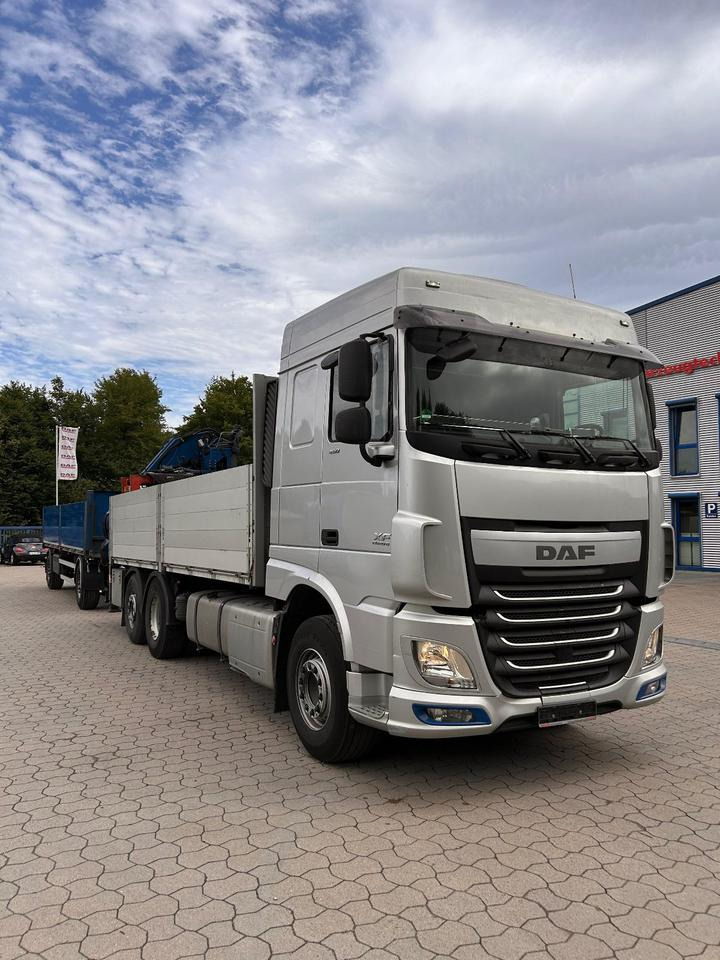 DAF DAF XF 460 FAN + MKG + 10mtr 2to + Lenkachse + EURO 6 - Camion plateau, Camion grue: photos 3 DAF DAF XF 460 FAN + MKG + 10mtr 2to + Lenkachse + EURO 6 - Camion plateau, Camion grue: photos 3