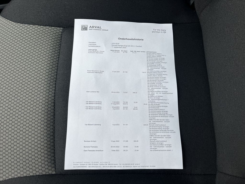 Fourgonnette Renault Kangoo 1.5 dCi E6 Comfort BPM Vrij! Lease €168 p/m, Airco, PDC, Inrichting, Volledig onderhoudshistorie aanwezig: photos 10
