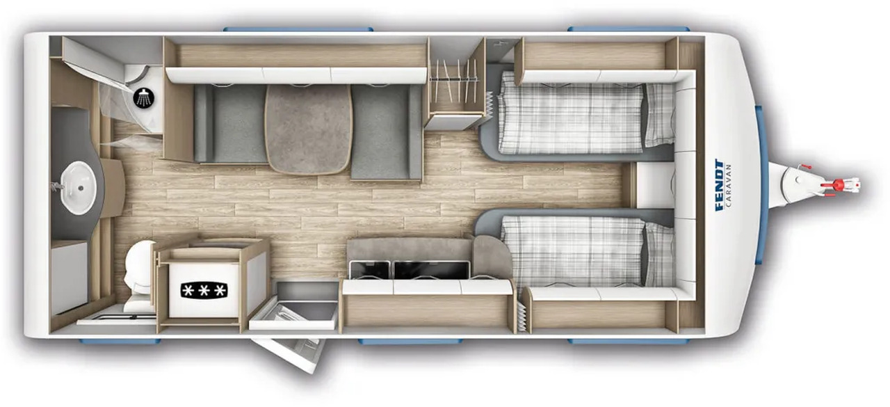 Fendt Bianco Activ 515 SGD Safety- + Shower- Dekopaket - Caravane: photos 2 Fendt Bianco Activ 515 SGD Safety- + Shower- Dekopaket - Caravane: photos 2