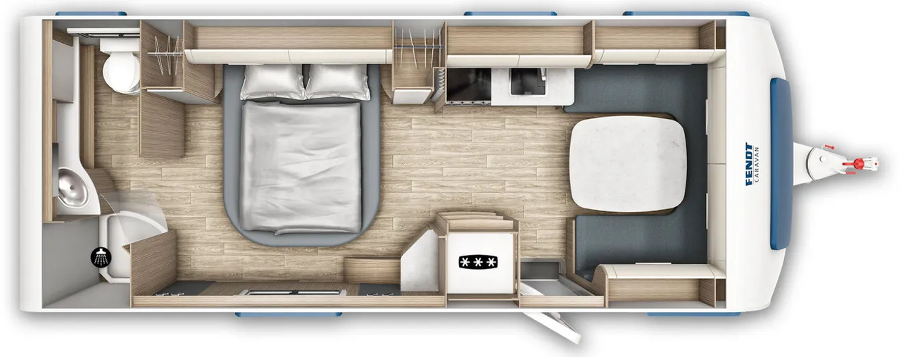 Fendt Tendenza 650 SFD Safety-, Batteri. Fußbodentem - Caravane: photos 2 Fendt Tendenza 650 SFD Safety-, Batteri. Fußbodentem - Caravane: photos 2