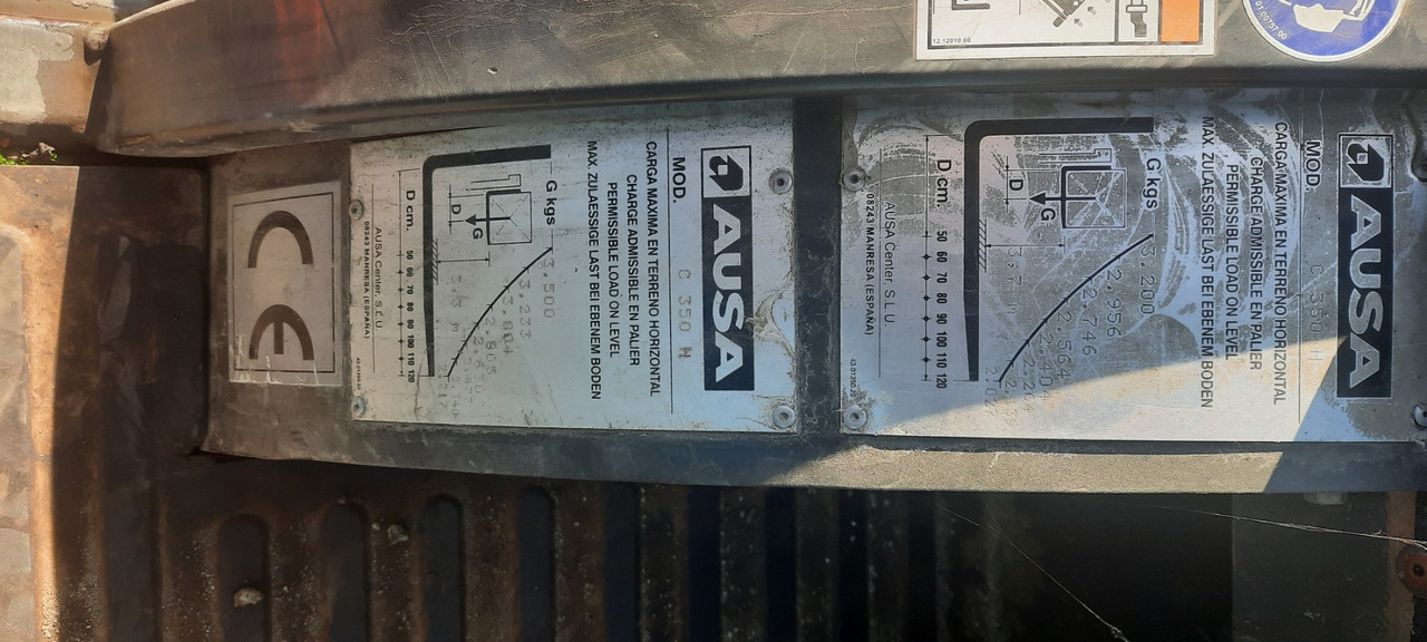 Chariot élévateur diesel AUSA C350HX 4 Closed Cabin All Wheel Drive: photos 12