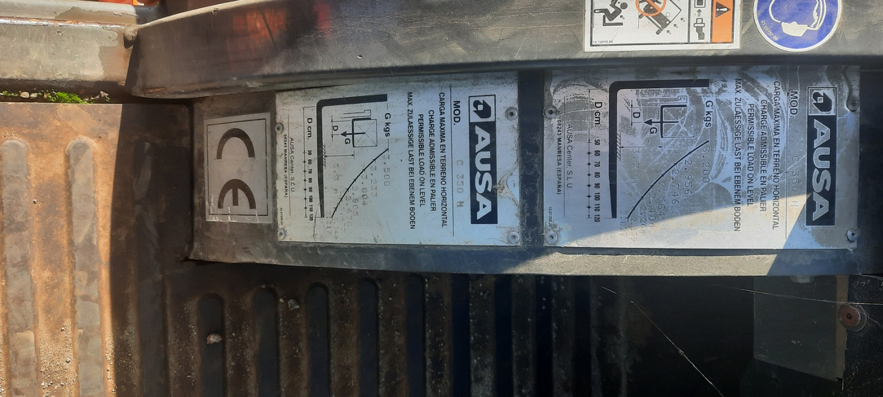 Chariot élévateur diesel AUSA C350HX 4 Closed Cabin All Wheel Drive: photos 13