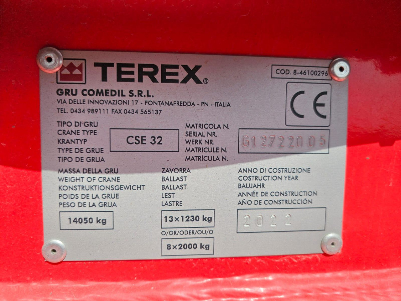 TEREX 32 - Grue à montage rapide: photos 3 TEREX 32 - Grue à montage rapide: photos 3