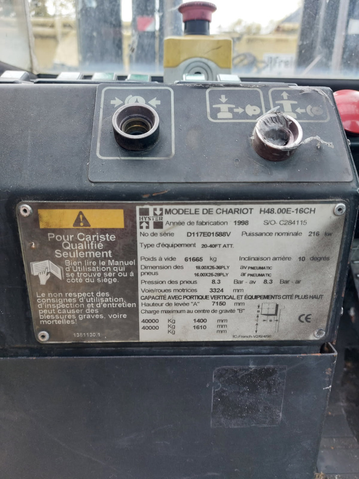 HYSTER H48.00E-16CH - Chariot porte-conteneur: photos 4 HYSTER H48.00E-16CH - Chariot porte-conteneur: photos 4