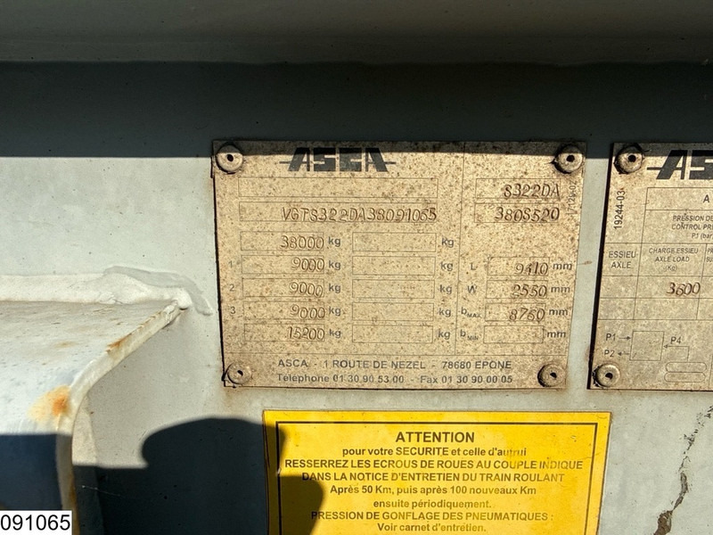 ASCA Chassis 10 / 20 / 30 ft, ADR - Semi-remorque porte-conteneur/ Caisse mobile: photos 4 ASCA Chassis 10 / 20 / 30 ft, ADR - Semi-remorque porte-conteneur/ Caisse mobile: photos 4