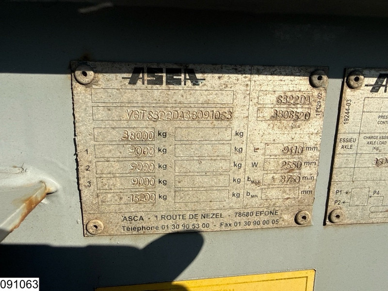 ASCA Chassis 10 / 20 / 30 ft, ADR - Semi-remorque porte-conteneur/ Caisse mobile: photos 4 ASCA Chassis 10 / 20 / 30 ft, ADR - Semi-remorque porte-conteneur/ Caisse mobile: photos 4